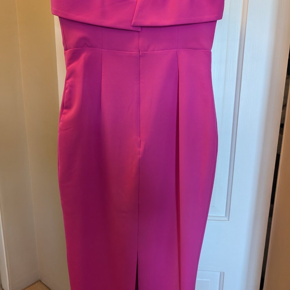 NEW w/tags Zorianna midi dress in pink shock 8/M (comes a little narrow) - Picture 2 of 11